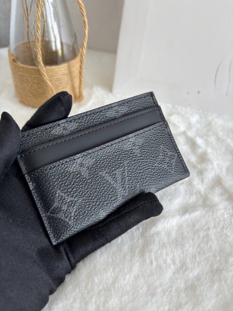 LV double card holder monogram eclipse (Category: Bags & Wallets) located in Kuala Lumpur. Submitted by lebagartisan (Listing ID 1448426208, Image 2). Description: ♥️Preowned LV double card holder monogram eclipse Excellent condition RM990 only‼️ Retail RM1750 ☎️+60129835653 Eunice to purchase.