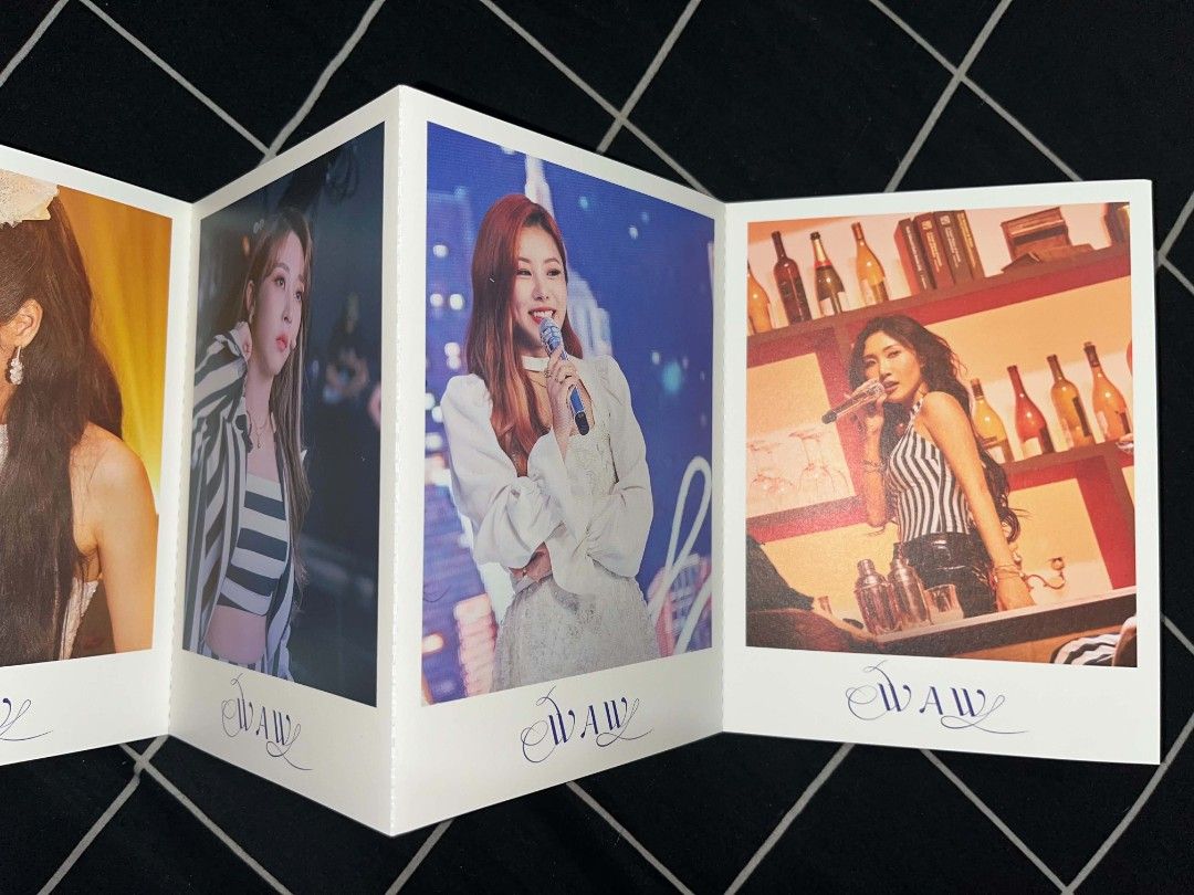 Mamamoo WAW accordion postcard (Category: CDs & DVDs) located in Manila. Submitted by tatsuran (Listing ID 1448403166, Image 3). Description: 🗯 waw accordion postcard ⤷ price: 750 php please send a message if you're interested ૮ ˶ᵔ ᵕ ᵔ˶ ა you may also reach me on twitter: @Carrotland97 or ig: carrotland__.