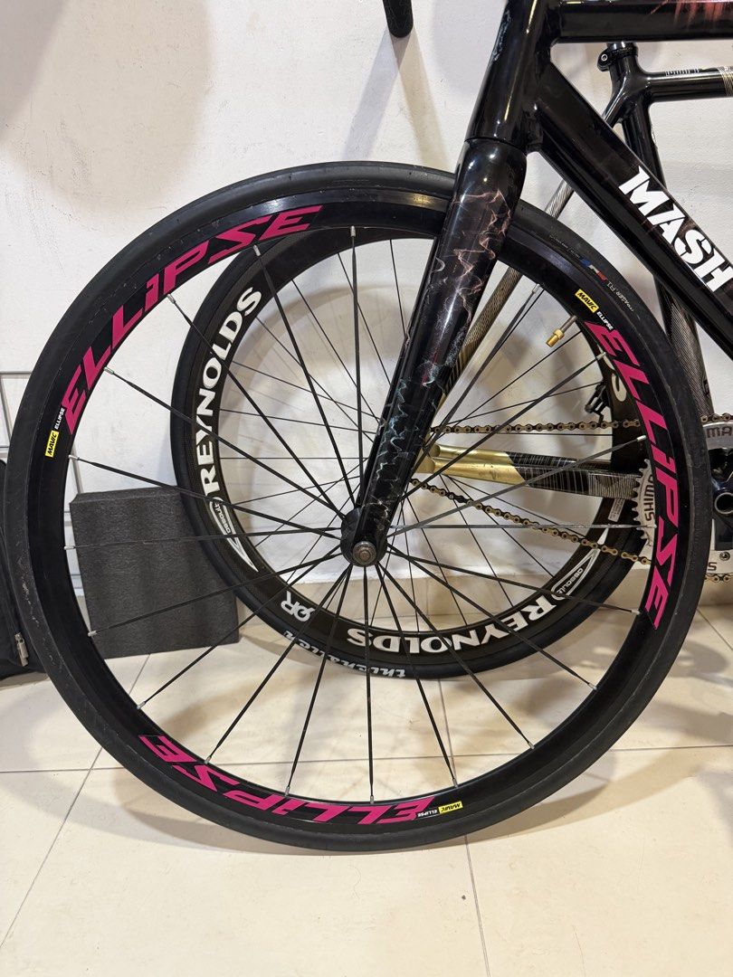 mavic eclipse track wheelset (Category: Parts & Accessories) located in Singapore. Submitted by uhmzzz (Listing ID 1448469080, Image 2). Description: overall good condi f 95% r 90% 8/10 condi no axle issues fast deal slight nego.