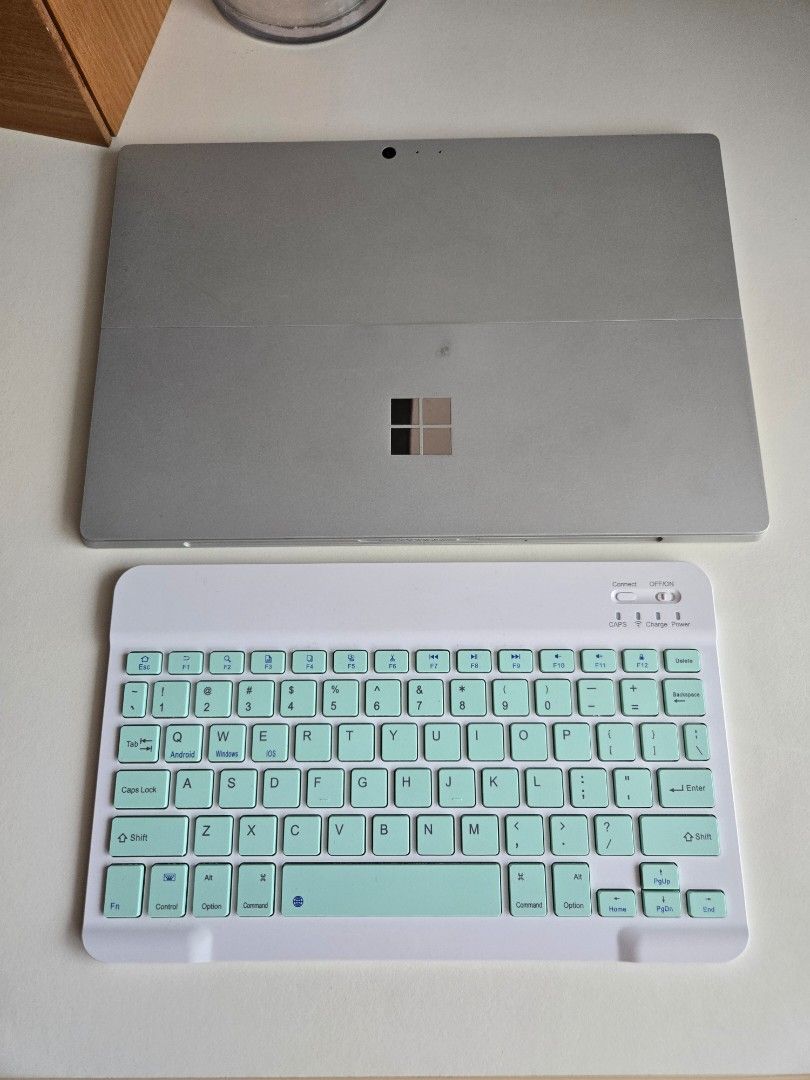 Microsoft Surface Pro 4 Tablet with Keyboard (Category: Laptops & Notebooks) located in Singapore. Submitted by doink (Listing ID 1427648708, Image 3). Description: -Great condtion Microsoft Surface Pro 4 Tablet and charger. -Includes both original (broken) keyboard and MS designer keyboard. -Specs: Intel i5-6300U CPU, 4GB RAM, and 128gb storage. Battery doesn't hold charge but can be changed. .