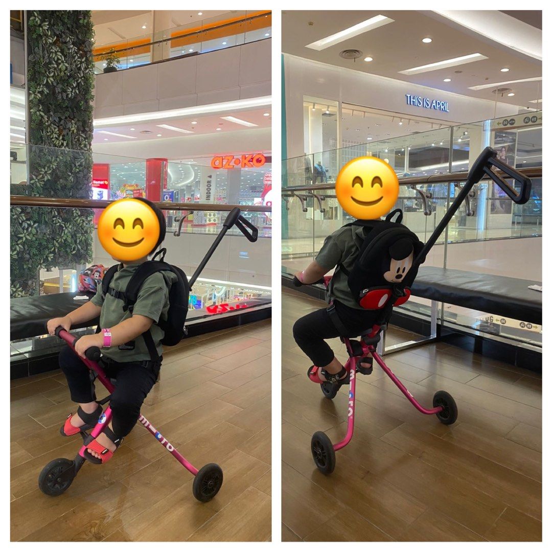 MIRCO TRIKE PINK (Kategori: Kereta, Kursi Goyang & Gendongan Bayi) berada di Tangerang. Dikirim oleh tokociman (ID iklan 1448294699, Gambar 1). Deskripsi: Kondisi : - Sesuai di foto, pemakaian wajar tidak pernah rusak/kena benturan. - Tidak ada box - Bisa dilipat lebih minimalis untuk masuk ke mobil Transaksi : - WA + transfer rek BCA - Via toko oren +admin 10% - COD : Qbig BSD - Pengiriman dari : Gading Serpong - Self pick up / Gosend biaya dita