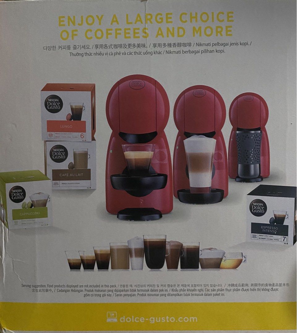 Nescafe Dolce Gusto Piccolo XS (Category: Coffee & Tea Tableware) located in Mandaluyong City. Submitted by aiztyle (Listing ID 1448290104, Image 2). Description: Brand NEW Nescafe Dolce Gusto Piccolo XS Original Price 4-5k Selling LOW! SALE Php3500.00 only.