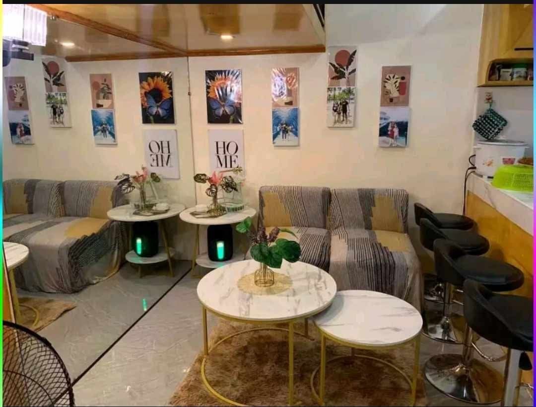 Nesting Marble Coffee Tables with Gold Legs (Category: Tables & Sets) located in Manila. Submitted by mightycloud_1992 (Listing ID 1448294842, Image 2). Description: - Set of two nesting coffee tables - White marble tops with elegant gold metal legs - Larger table fits over the smaller one for space-saving convenience - Versatile: use together or separately - Perfect for living rooms, small apartments, or any modern space.