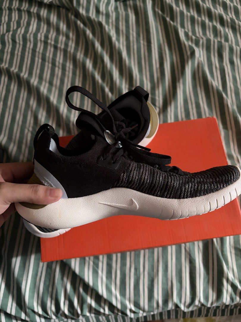 Nike Free RN Flyknit Running Shoes (Category: Sneakers) located in Manila. Submitted by maeonah (Listing ID 1448428996, Image 2). Description: RFS: Not Being Used - Used only Once Nike Free RN Flyknit 2018 running shoes. Black and grey knit upper. White sole. Comfortable and lightweight for your runs. Great for training or everyday wear. Comes with the original Nike box. .