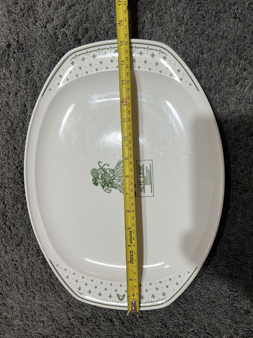Noritake Primaduro Serving Platter Alte Liebe Bakery Confectionery (Category: Dinnerware & Cutlery) located in Pasig City. Submitted by allaboutstuff.co (Listing ID 1448482927, Image 2). Description: - Vintage Noritake serving platter - 'Alte Liebe' design featuring a dancing couple - Ideal for serving guests or as a decorative piece - Dimensions: Approximately 16 inches long x 12 inches wide - Made from durable Primaduro material - A beautiful a