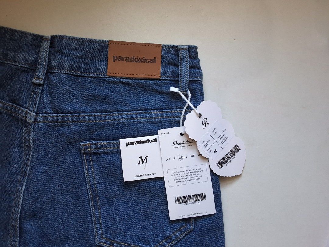 Paradoxical Denim Mini Skort in Dark | Sz M (Category: Skirts) located in Silang. Submitted by patriciathrs (Listing ID 1448365585, Image 3). Description: paradoxical denim mini skort — purchased for 600+ actual pics posted ! onhand dark denim sz medium / 28 never used — with tag, & poly bag rfs: not my size | no return & exchange from seller can ship asap via jnt or lalamove – shouldered by cs can do meet up – no addtl payment (nearby only).