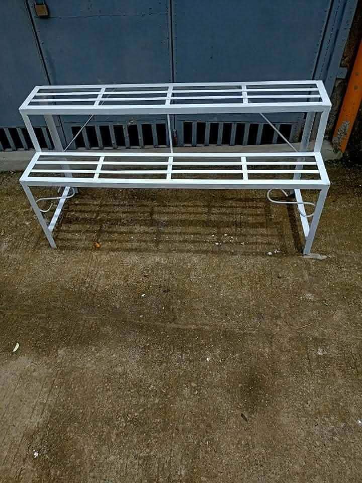 Plant Stand (Category: Plants & Seeds) located in Antipolo. Submitted by breignilla (Listing ID 1448445310, Image 3). Description: 🌿 Upgrade Your Space with Our 2-Layer Stair Type Plant Rack! 🌿 Give your plants the perfect place to grow and shine! ✨ Made with fully welded construction using premium angle bar & flat bar, this sturdy metal rack is built to last while adding style to your home, balcony, garden, or business. ✅ Fully Welded Construc