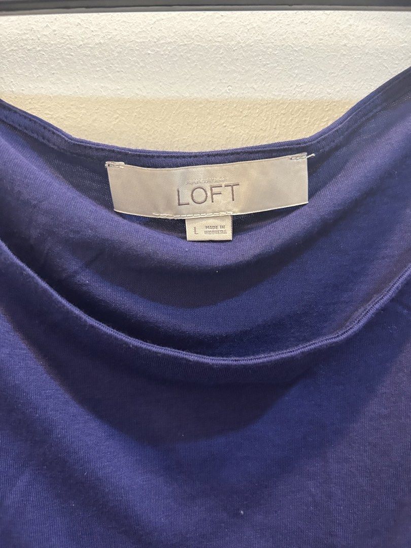 Preloved Womens Blue shirt Loft Large (Category: Shirts) located in Taguig. Submitted by mia.thrift (Listing ID 1448376272, Image 2). Description: dm if interest.