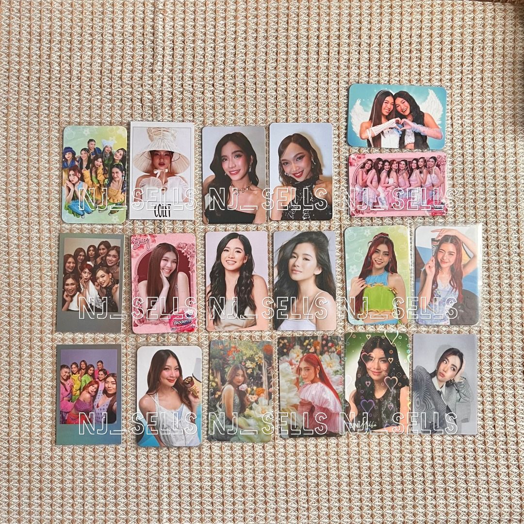 Random Bini Photocards (Category: Raw Singles) located in Taguig. Submitted by nj_sells (Listing ID 1448297642, Image 2). Description: FS: 📍Random Bini Photocards [Personal Collection], mssg for price list RFS: • Need funds / duplicates / Bias focused 💲Selling Price: starts at Php 70 + sf (tingi) 📌Location: Taguig City [ready to ship] 🧾Mode of Payment: Gcash ✔️Condition: 10/10 📦Courier: Grab/Lalamove.