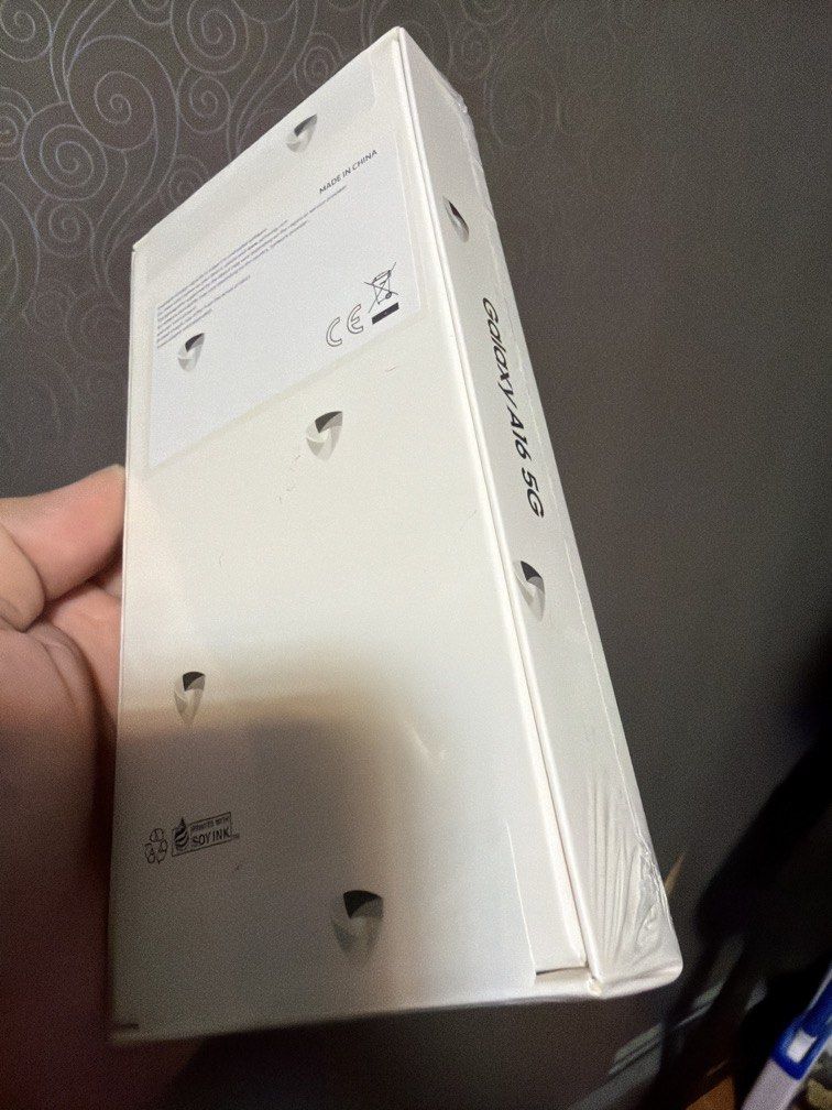 Samsung A16 5G (Category: Samsung) located in Quezon City. Submitted by jake_labro (Listing ID 1380498662, Image 3). Description: Samsung A16 5G BNEW. SEALED. Smart Locked 4G/128GB RFS: Extra phone Meet up: SM North | SM Novaliches.