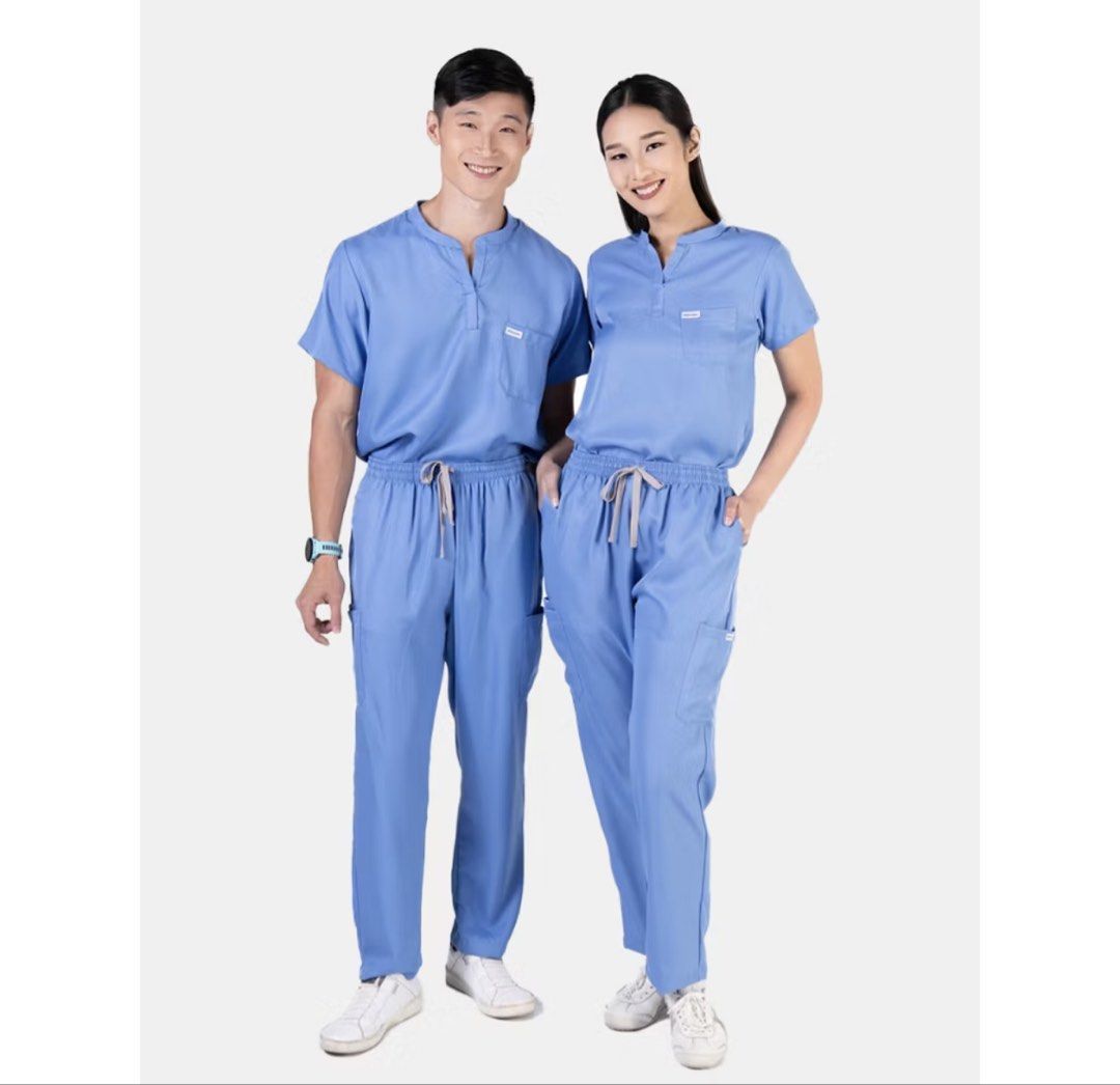 Snicosh Twill Mandarin Scrubsuit Set Cool Blue (Category: Sets or Coordinates) located in Cavite. Submitted by tinnydeclutters (Listing ID 1448413272, Image 1). Description: Price still negotiable. Brand new . Bought for 1450 pesos. Niremove ko na tags kasi dapat gagamitin ko pero pangit fit sakin nung sinukat :( Size: 2XL (runs large lalo sa top) UNISEX Pm for actual pics.