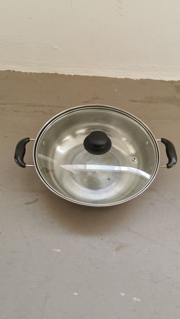 Stainless Steel Pot with Glass Lid