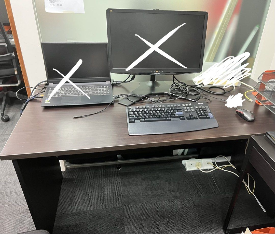 Study Office Desk Dark Brown503790128617246720