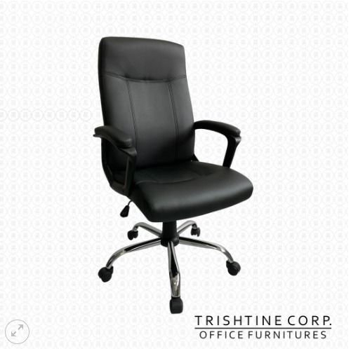 TEX-123 | Ergonomic High Back Leather Executive Chair (Category: Office Furniture & Fixtures) located in Caloocan City. Submitted by jimtapitan_trishtinecorp. (Listing ID 1448334262, Image 1). Description: Luxurious Black PU Leather seat and backrest: Durable and soft faux leather for a luxurious touch. 360-Degree Swivel: Enhancing flexibility and convenience in your office tasks. Optimal Back Support: High back design. Comfortable and ergonomic 