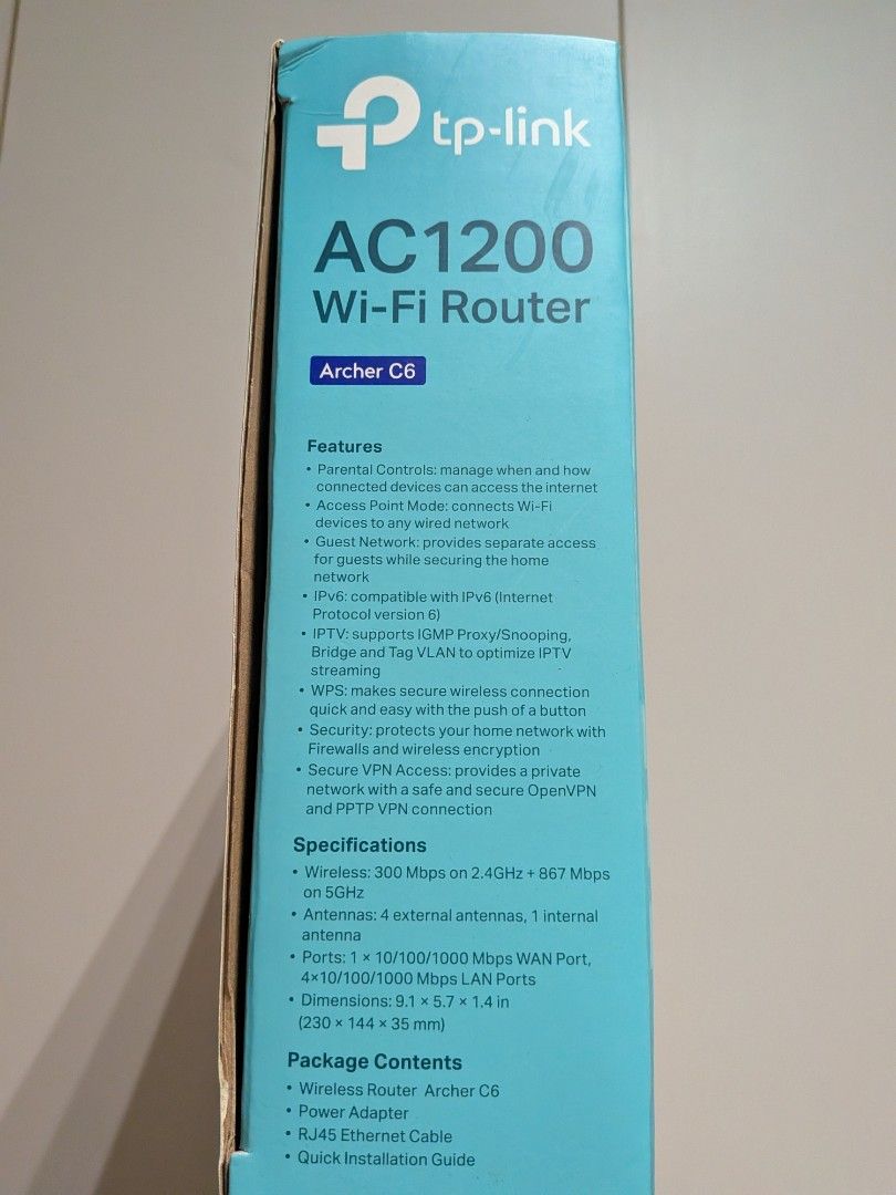TP-Link Archer C6 AC1200 Wi-Fi Router504053799836733446