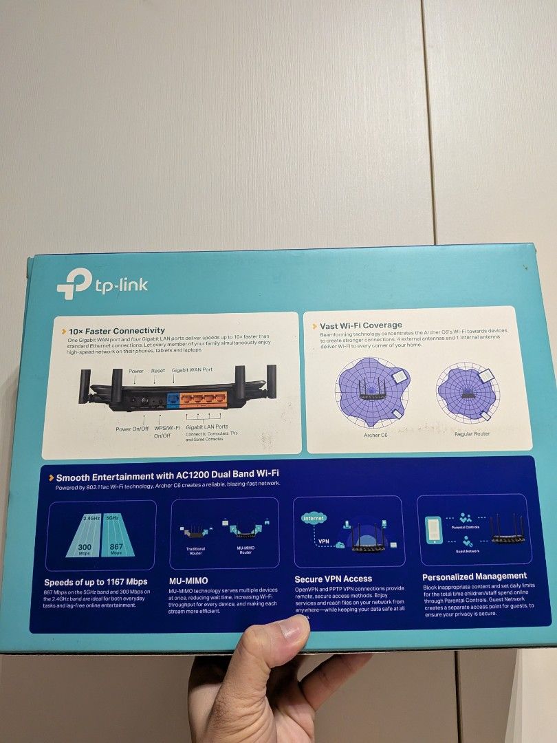 TP-Link Archer C6 AC1200 Wi-Fi Router504053799836733444
