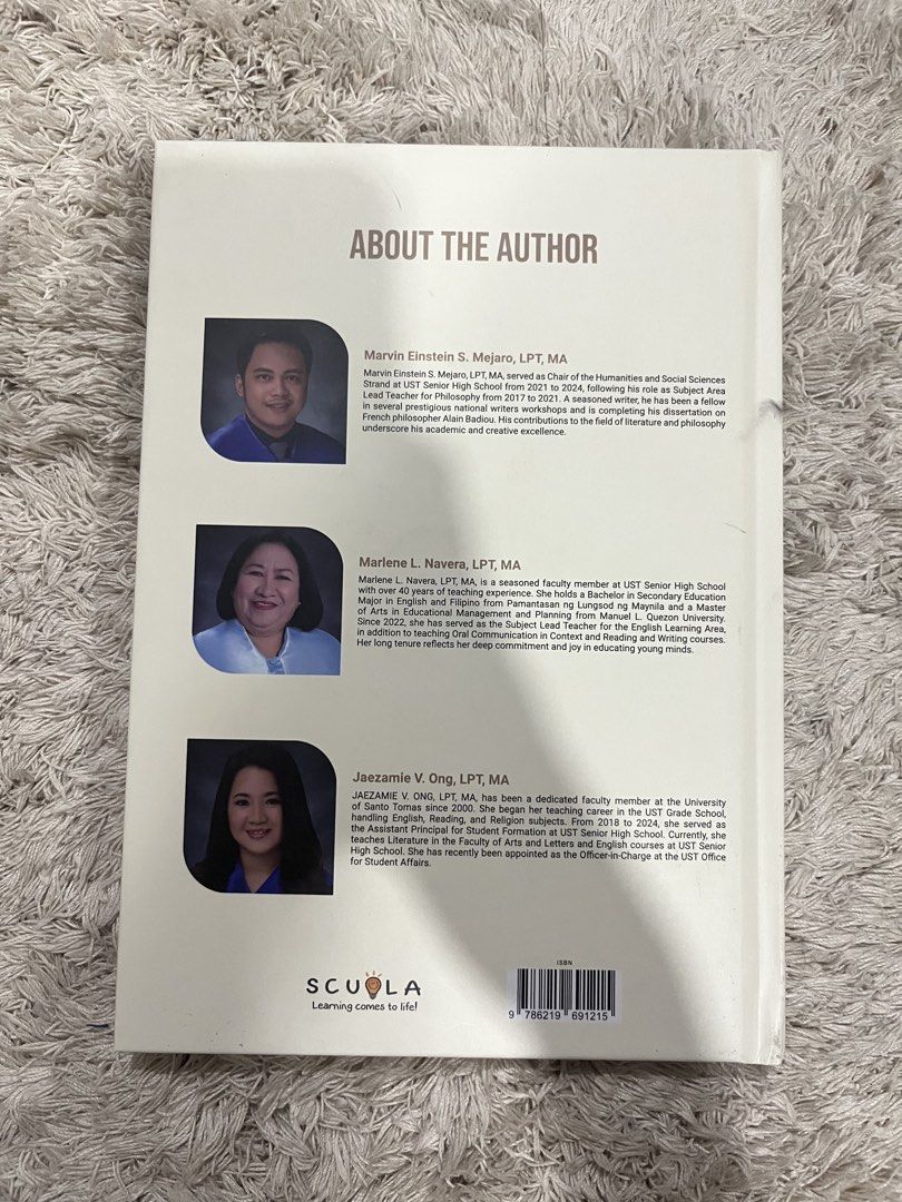 UST SHS Homeroom Book (Category: Textbooks) located in Quezon City. Submitted by suyzai (Listing ID 1448450032, Image 2). Description: - used during g11 first term - no handwriting, good as new - mop: gcash, bpi - meetups around qc/manila, or delivery.
