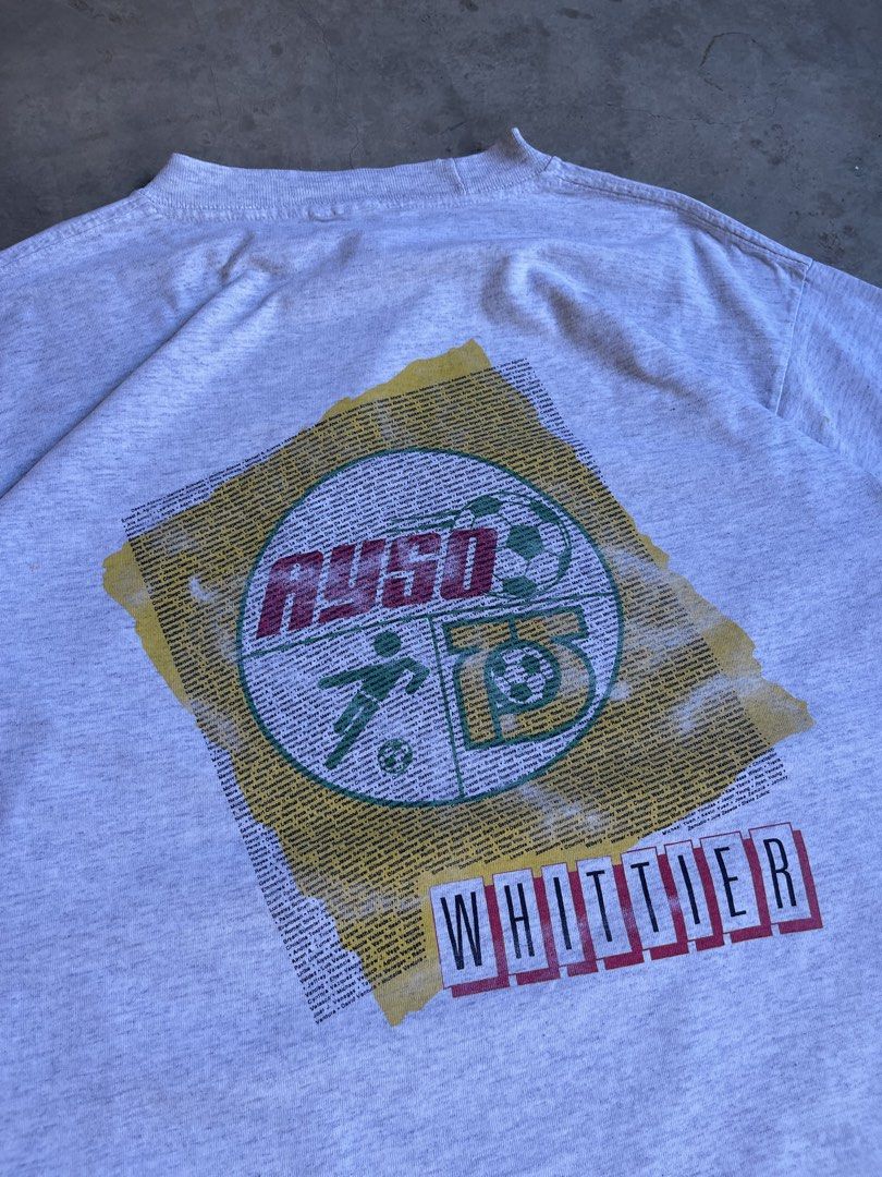 Vintage soccer shirt (Category: Tshirts & Polo Shirts ) located in Cabuyao City. Submitted by jam_mandilag (Listing ID 1448327641, Image 2). Description: Width:21 Length:28 Tag: Murina Size: Large Color Rate: 8/10 Condition: 7.5/10 Issue: paint stain Mine: Mode of payment: Gcash Mode of shipping: J&T and lalamove For more information kindly click the “send message button” and other details of the item. Location: cabuyao laguna ———————————————————