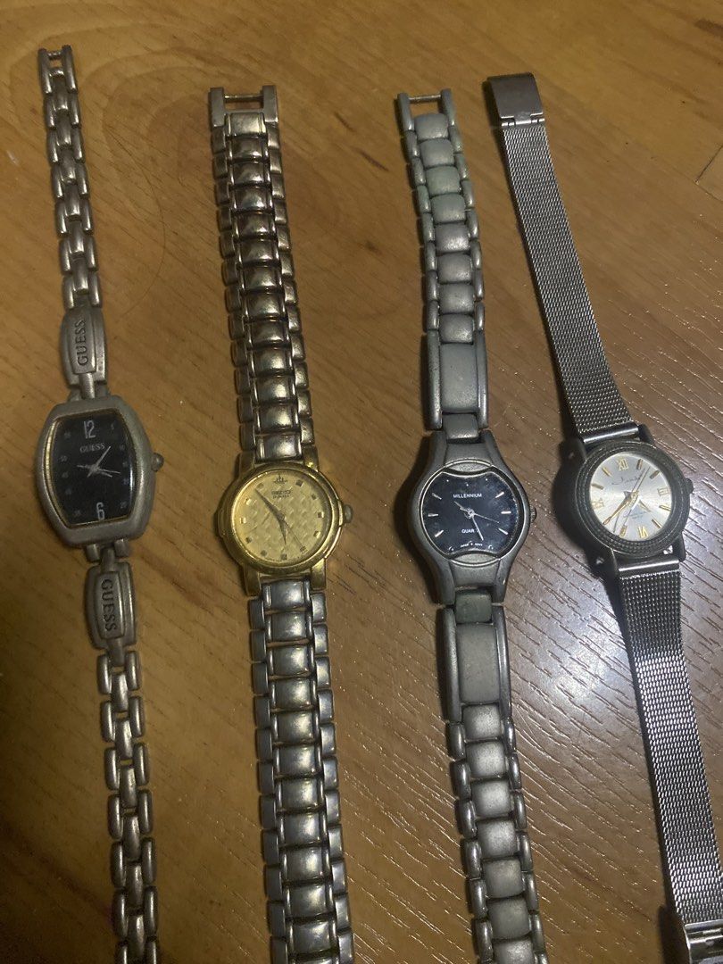 vintage watch set (1800 take all) (Category: Women's Watches) located in Mandaluyong City. Submitted by isheeem (Listing ID 1448391300, Image 3). Description: - seiko, guess, monte carlo, anne klein, etc. - need battery replacements - slightly nego - 1800 for all.