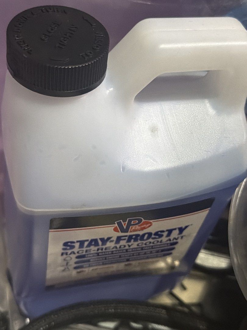 Vp racing coolant (Category: Fluids & Additives) located in Singapore. Submitted by 36vleh (Listing ID 1448464310, Image 1). Description: Almost full .