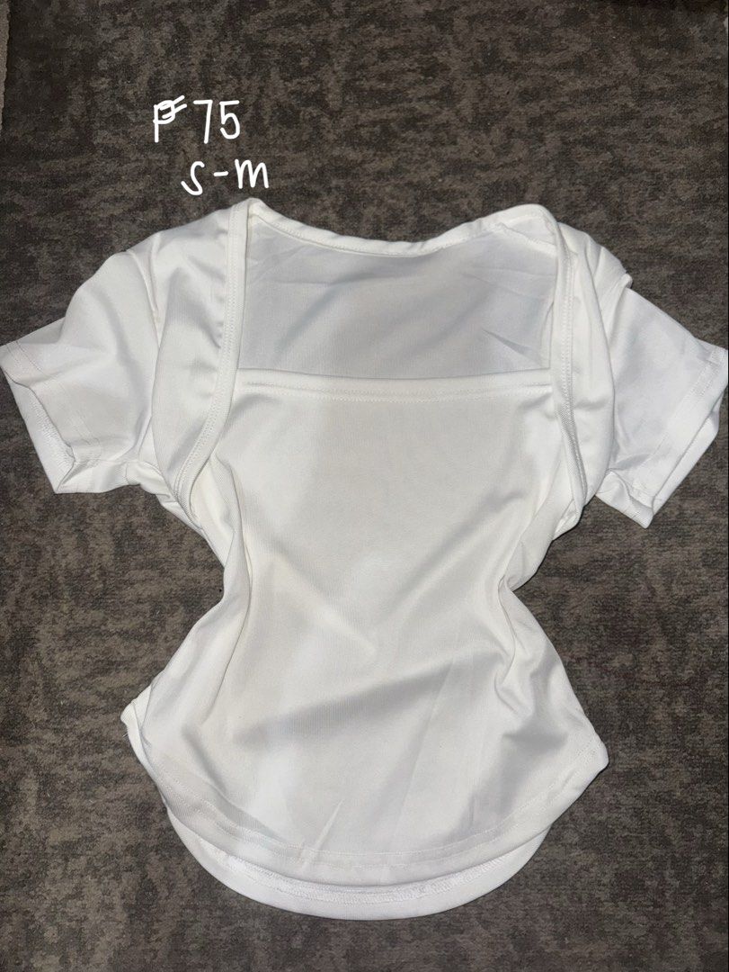 White Shirt (Category: Shirts) located in Batangas. Submitted by chaeeyi (Listing ID 1448385258, Image 1). Description: S - M Never Been Worn MOP : Gcash (payment first only) MOD : JnT.