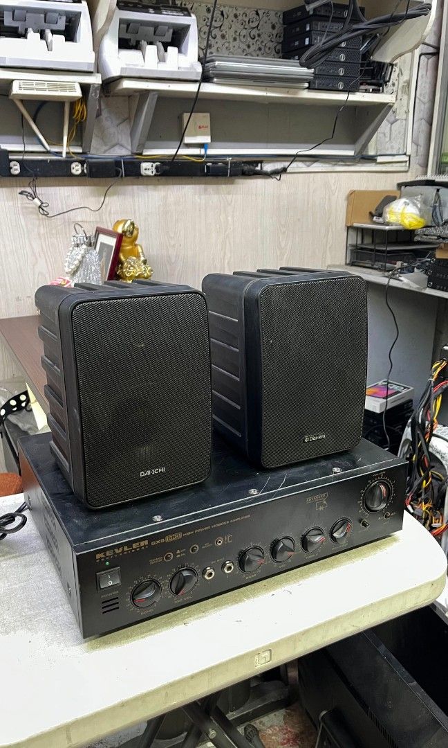 1 Set (1 Amplifier and 2 Speakers) (Category: Soundbars, Speakers & Amplifiers) located in Quezon City. Submitted by janna_a (Listing ID 1448550018, Image 1). Description: .