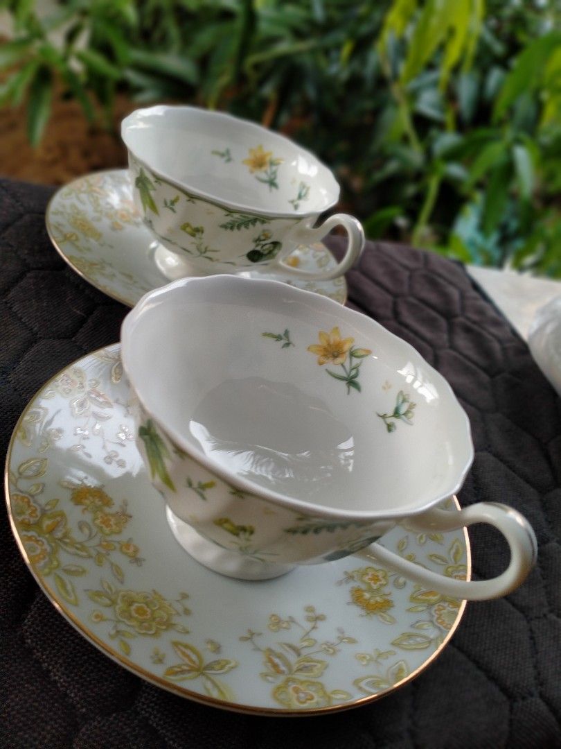 2pcs Narumi Profusion Bone China Tea Cups & Sango Saucers (Category: Coffee & Tea Tableware) located in Manila. Submitted by margeventa (Listing ID 1448605651, Image 2). Description: 300 per duo (Last Price Posted) All NARUMI big coffee cups Mix and match with Narumi,Sango,and Noritake saucers All unused/NO ISSUE *** buyer shoulders sf Location: CAINTA .