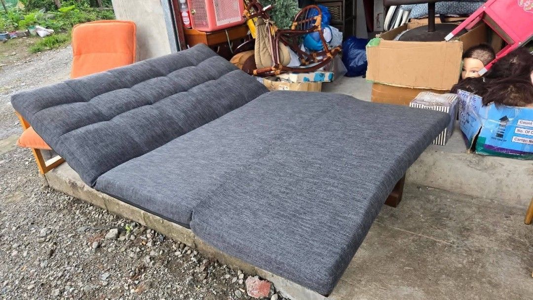 3 IN 1 DOUBLE SIZE RECLINING FLOOR SOFA BED (Category: Bed Frames & Mattresses) located in Sablan. Submitted by gongonshelley12 (Listing ID 1448681617, Image 3). Description: BIG SIZE SOFA BED 3 IN 1 DOUBLE SIZE RECLINING FLOOR SOFA BED JAPAN SURPLUS ANG GANDA NITO, 3 IN 1, PWEDENG SOFA, COUCH AT BED ADJUSTABLE YUNG BACKREST DEPENDE SA GUSTO MO HEAVY DUTY, MATIBAY MGA BAKAL, PANG MATAGALAN MERON MALIIT NA SLICE DULONG ILALIM, PWEDE TAHIIN, HINDI 