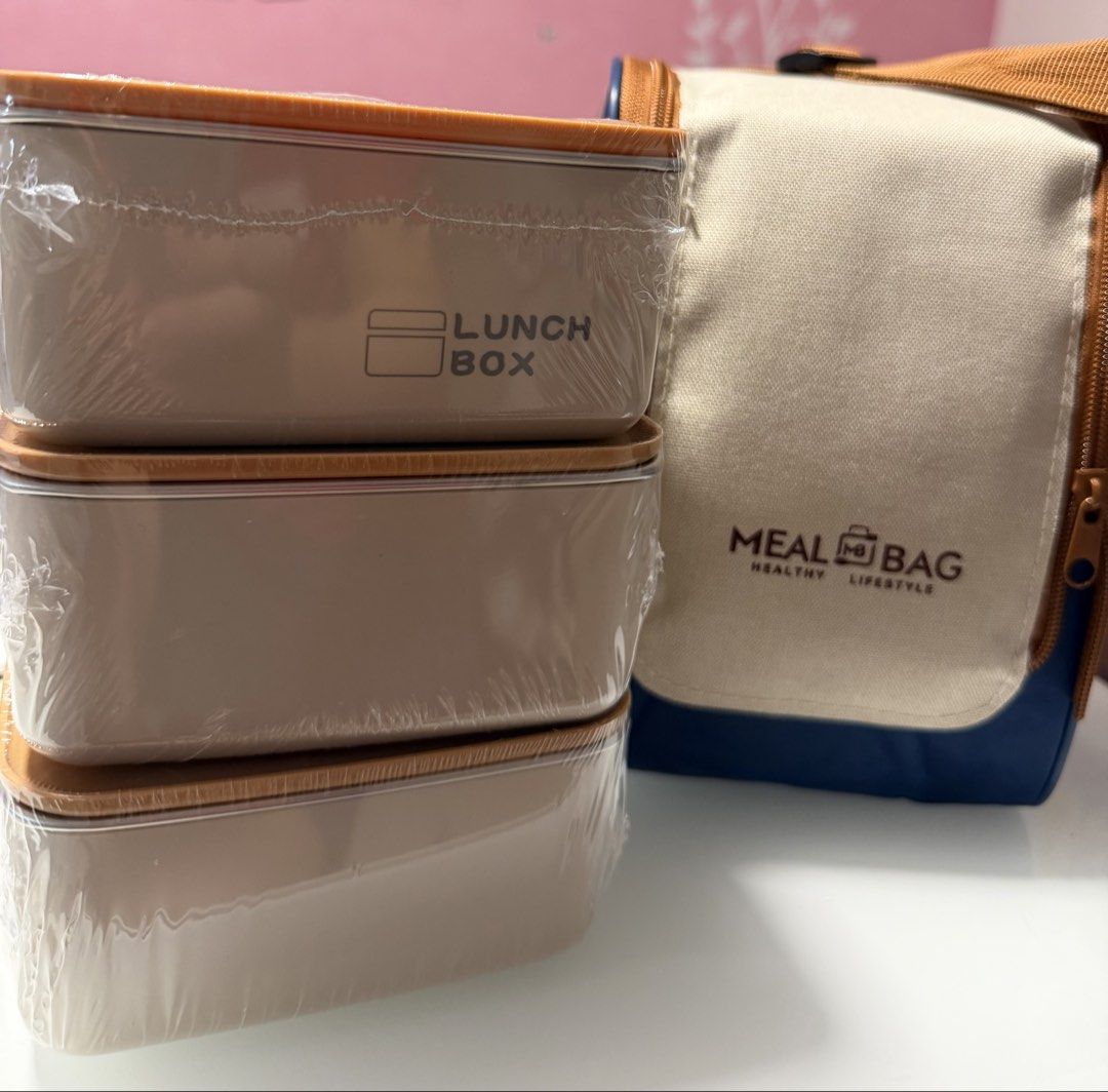 3-Tier Lunch Box Set with Insulated Meal Bag