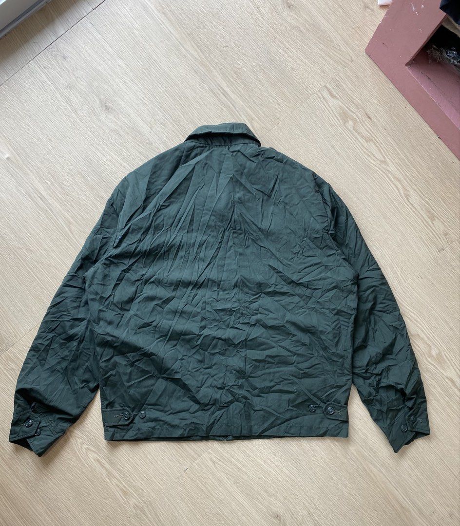 90s(ROK) Armed Forces "Spring/Autumn" Military Jacket (Category: Coats, Jackets and Outerwear) located in Zamboanga. Submitted by ak.hunt (Listing ID 1448607491, Image 2). Description: Size 2 Measurement Lenght: 27 Width pit to pit: 23 Shoulder: 19 Sleeve: 24 Condition: good Issue: none Pm📩 .