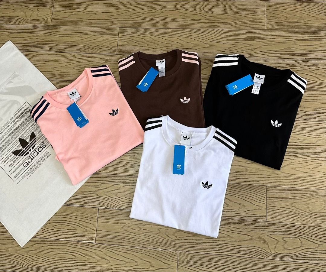 由 wyitedrogg17224 (刊登 ID 1448574239，圖片 3) 提交，位於 基隆市 (Keelung) 的 Adidas 阿迪達斯 三葉草短袖T恤 五分袖T恤 (類別：Ｔ恤)，說明：可選尺碼：S M L XL。