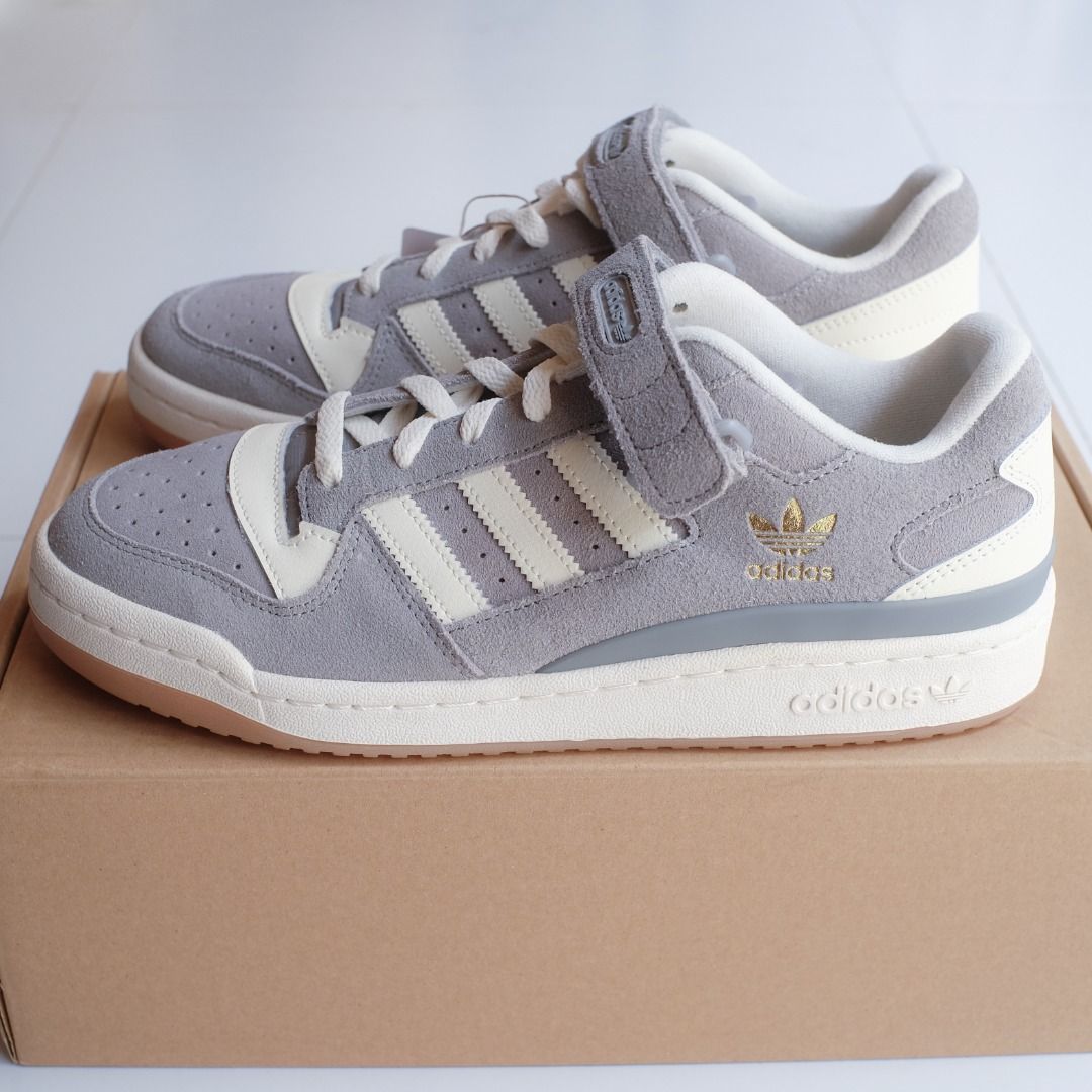 adidas Forum Low "Charcoal Solid Grey Gum" (10 US Men) (Category: Casual Shoes) located in Davao. Submitted by ambreyes (Listing ID 1448631854, Image 1). Description: adidas Forum Low "Charcoal Solid Grey Cream White Gum" FZ6253 (10 US Men) 📌 Note: Shoes are not faded. Color may vary due to lighting. - Selling for ₱2,800 [Mall Price: ₱5,500] - Pair only, No Box - Condition 10/10 (Brand new) - Suede Upper with leather details - Size: 10 US Men | 
