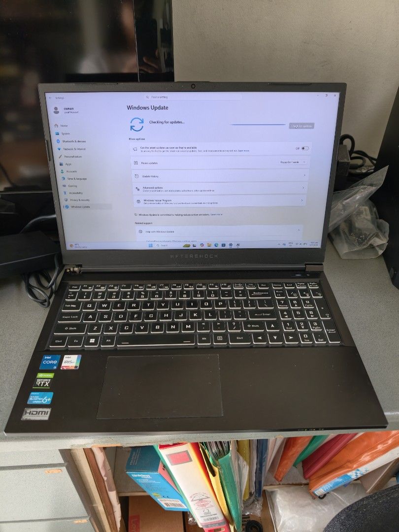 Aftershock laptop