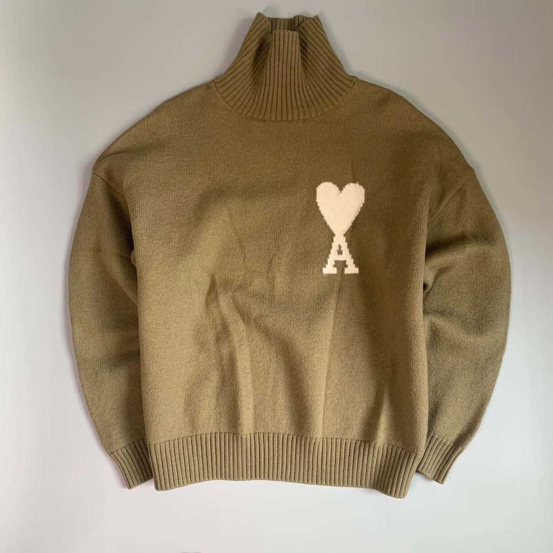Ami Paris turtleneck sweater (Category: Coats, Jackets and Outerwear) located in Manila. Submitted by cold_stuff (Listing ID 1448632616, Image 2). Description: Excellent to new Large fitting 24x27.