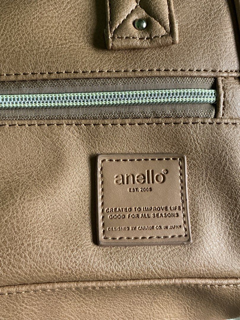 OG BRANDNEW Anello Leather Mini Shoulder Bag (Category: Shoulder Bags) located in Manila. Submitted by eunoia67 (Listing ID 1448512272, Image 2). Description: - Brown faux leather Anello bag - Top handles and detachable shoulder strap - bought from japan 100% og - nawala tag pero kasama pa yon before .