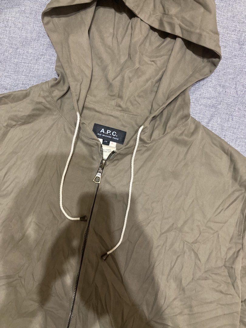 A.P.C Utility Jacket (Category: Coats, Jackets and Outerwear) located in Zamboanga. Submitted by deensthrifting (Listing ID 1448624079, Image 2). Description: A.P.C Utility Jacket 20.5W 27.5L Very good condition No issue -1850+shipping fee.