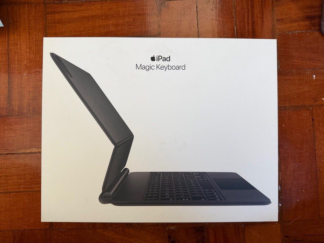 Apple iPad Magic Keyboard (Category: Computer Keyboard) located in Pasig City. Submitted by kimcheegurl (Listing ID 1437208896, Image 1). Description: - Apple Magic Keyboard for iPad - Full-size keyboard with trackpad - Attaches magnetically to iPad - Comfortable typing experience - Black color - Comes in original packaging - used with my 11 inch iPad Pro RFS: I have a laptop. I just don’t use this anymore and need to declutter..