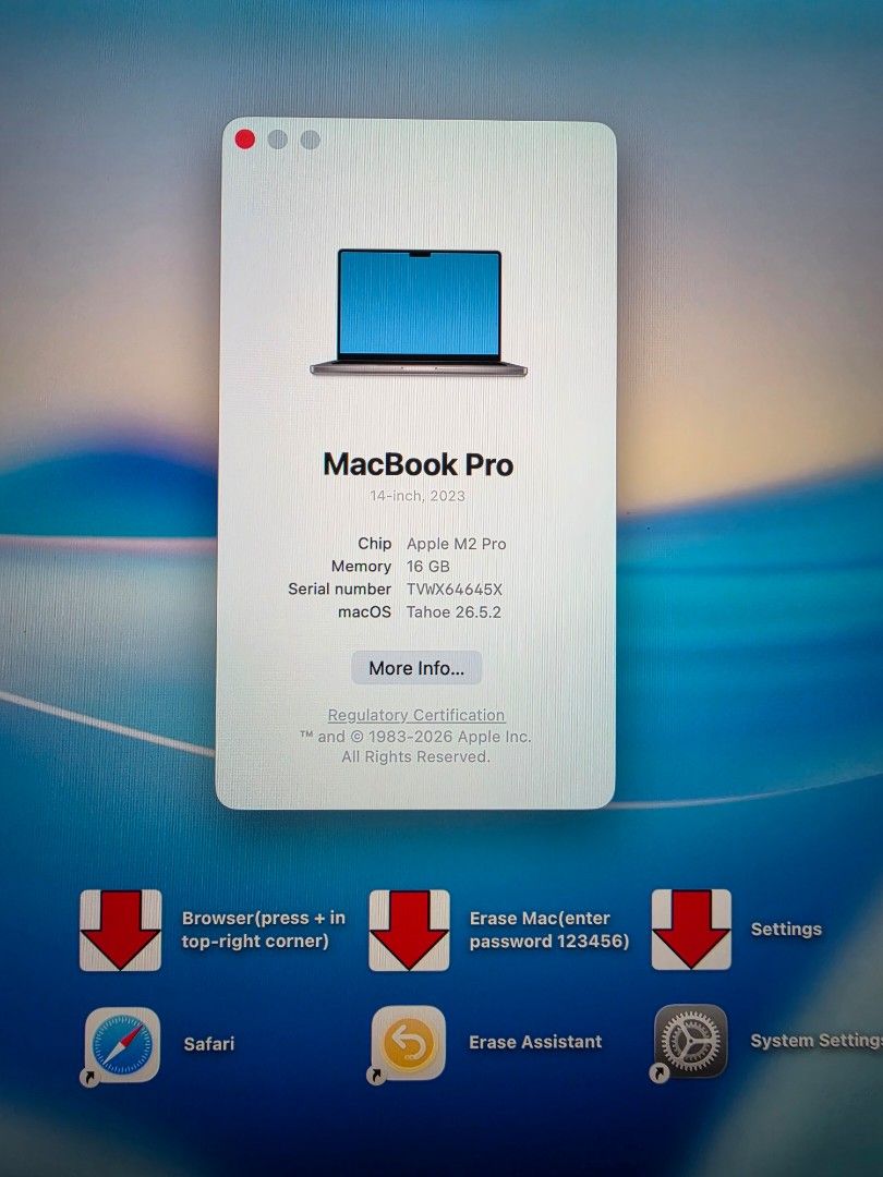 Apple MacBook Pro 14-inch M2 Pro 16GB RAM 1TB SSD