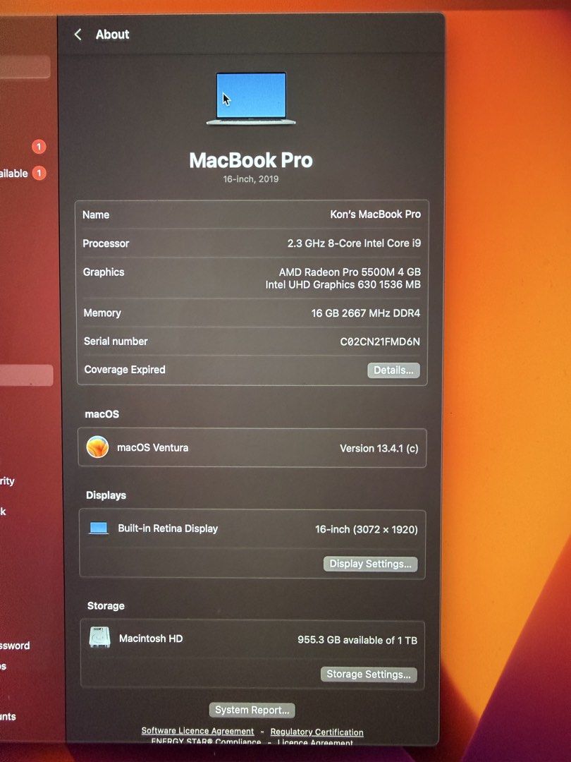 Apple MacBook Pro 16-inch 2019 Intel Core i9504408722564730884