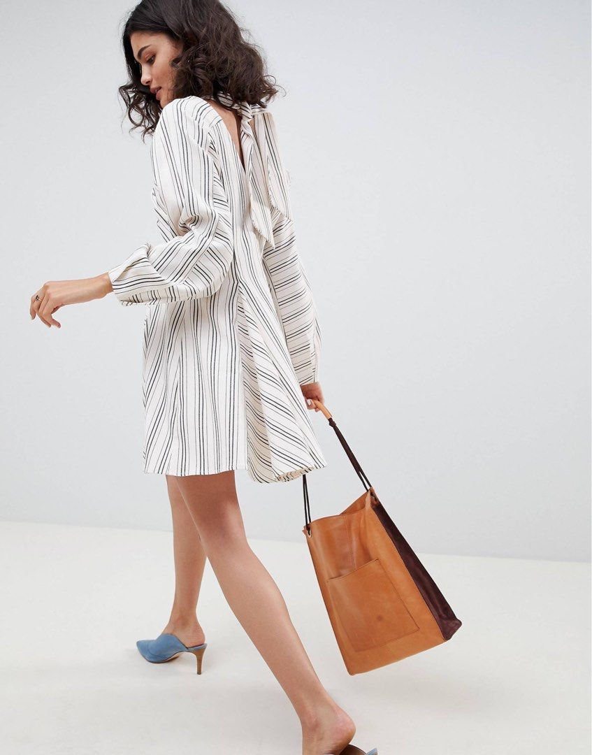ASOS Striped Multi-way Dress (Category: Dresses) located in Manila. Submitted by cydeclutters (Listing ID 1448513432, Image 2). Description: ASOS striped multiway dress Size Large/EU 40 Condition: 8/10 Rfs: too big for me.