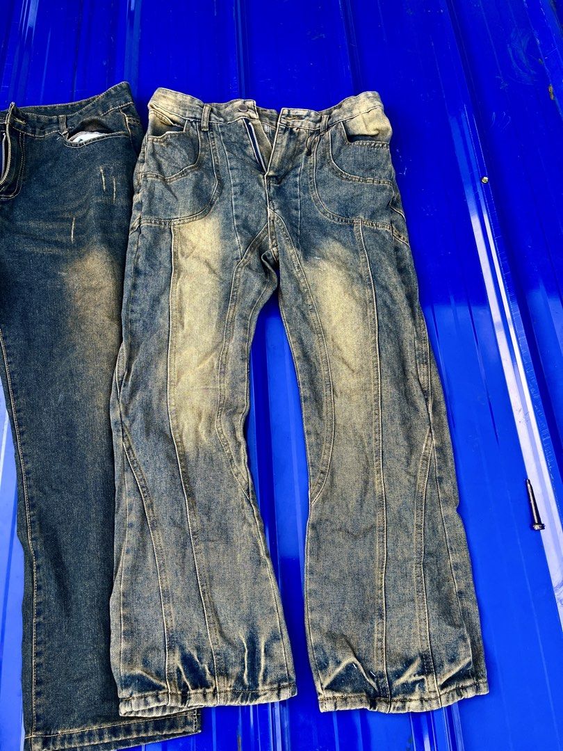 ASPACK Y2k Retro Washed Jeans (Category: Jeans) located in Alaminos. Submitted by nangthrithriftlang (Listing ID 1448589732, Image 2). Description: W-34 L-39 W-32 L-38 1000+sf for both.