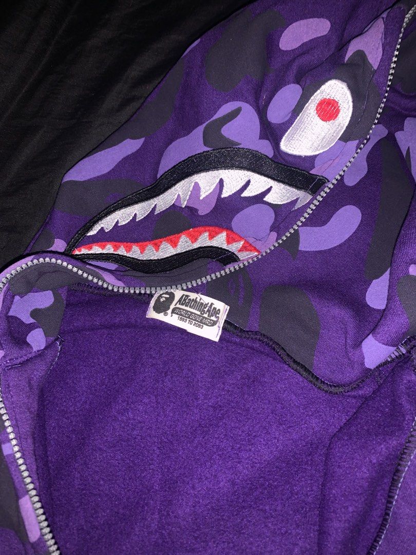 Bape Jacket Purple (Category: Coats, Jackets and Outerwear) located in Cyberjaya. Submitted by pg0000 (Listing ID 1448488708, Image 2). Description: Reps Roger.
