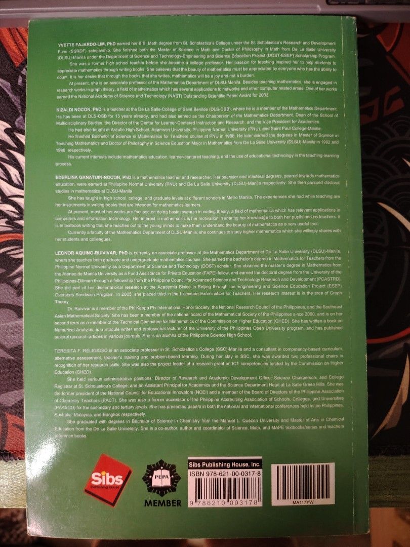 Basic Calculus - Grade 11 Preloved (SIBS) (Category: Textbooks) located in Tacloban City. Submitted by dotsiboi000 (Listing ID 1448553445, Image 2). Description: Copyright Yr 2016 No acetate/book cover Issue: Has minimal writings (less than 5 pages).