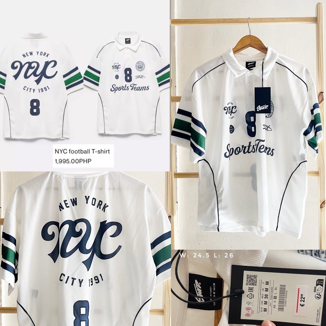 BNWT Pull & Bear x STED football shirt (Category: Tshirts & Polo Shirts ) located in Dasmarinas. Submitted by allisongrey1323 (Listing ID 1448495673, Image 1). Description: BNWT Pull & Bear x STWD football shirt Medium on tag with washable small stain from storage width: 24.5 length: 26 orig price: 1,995 price: 950.