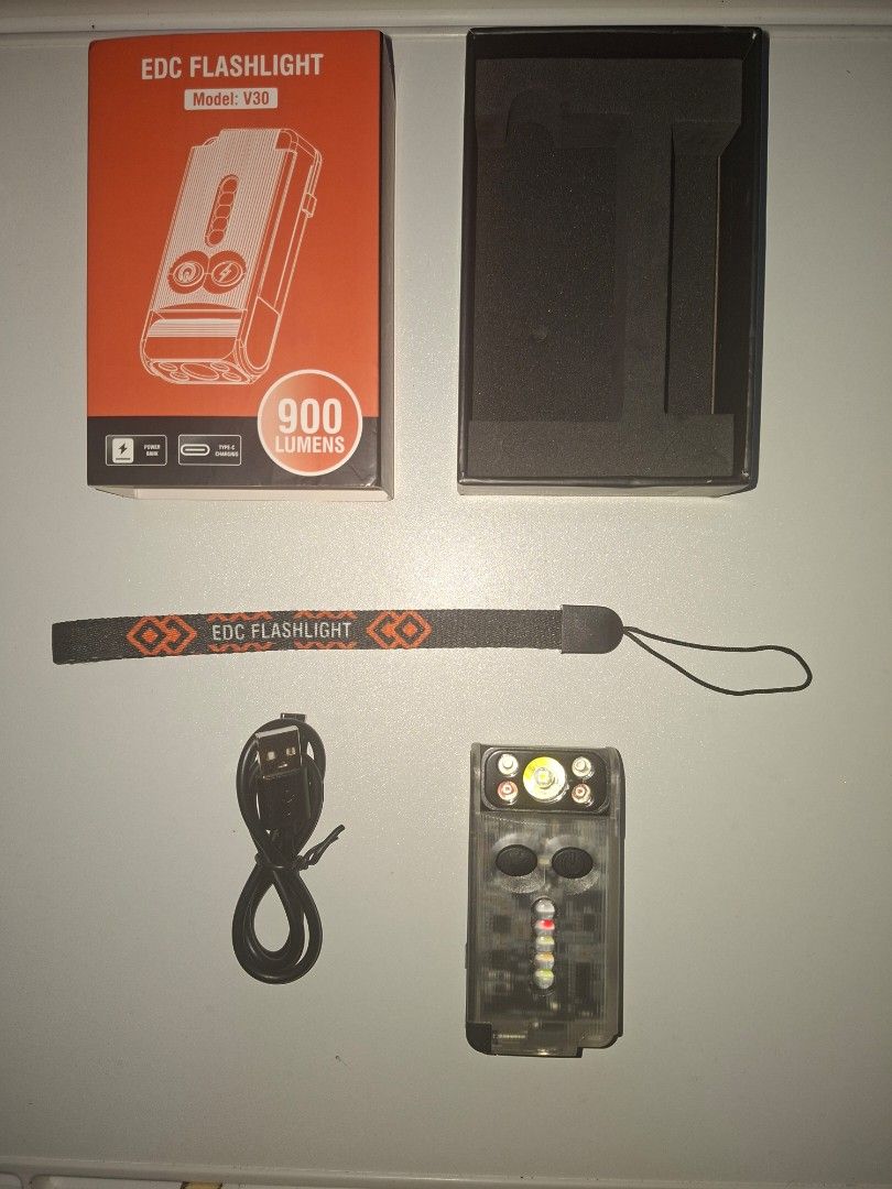 Boruit V30 EDC Flashlight (Category: Lighting) located in Quezon City. Submitted by decluttersaleph (Listing ID 1448668843, Image 1). Description: RFS: not used very much.