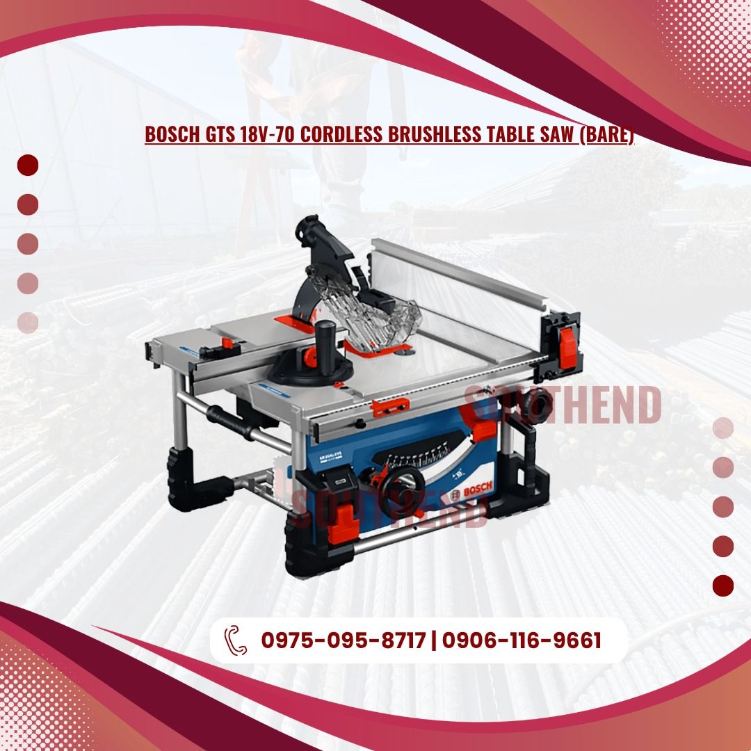 BOSCH GTS 18V-70 CORDLESS BRUSHLESS TABLE SAW (BARE) (Category: Everything Else Others) located in Caloocan City. Submitted by jepoy_southendconstruction (Listing ID 1448514102, Image 1). Description: 𝕆ℕ 𝕊𝕋𝕆ℂ𝕂 – ℍ𝕚𝕘𝕙-ℚ𝕦𝕒𝕝𝕚𝕥𝕪 𝕀𝕟𝕕𝕦𝕤𝕥𝕣𝕚𝕒𝕝 & ℂ𝕠𝕟𝕤𝕥𝕣𝕦𝕔𝕥𝕚𝕠𝕟 𝕄𝕒𝕥𝕖𝕣𝕚𝕒𝕝𝕤 𝕃𝕠𝕠𝕜𝕚𝕟𝕘 𝕗𝕠𝕣 𝕢𝕦𝕒𝕝𝕚𝕥𝕪 𝕔𝕠𝕟𝕤𝕥𝕣𝕦𝕔𝕥𝕚𝕠𝕟 𝕒𝕟𝕕 𝕙𝕒𝕣𝕕𝕨𝕒𝕣𝕖 𝕞𝕒𝕥𝕖𝕣𝕚𝕒𝕝𝕤? 𝕎𝕖 𝕤𝕦𝕡𝕡𝕝𝕪 𝕒 𝕨𝕚𝕕𝕖 𝕣𝕒𝕟𝕘�