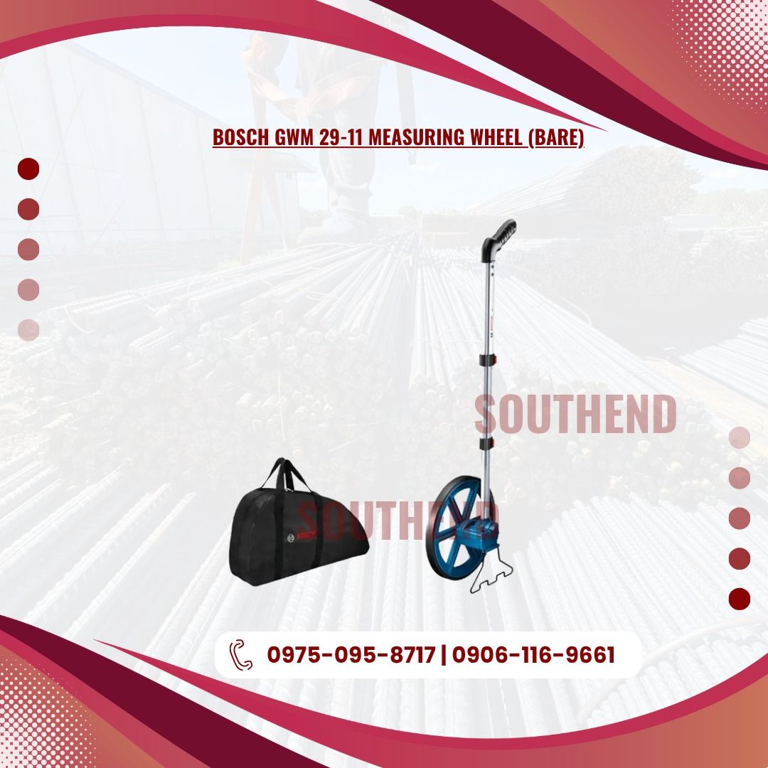 BOSCH GWM 29-11 MEASURING WHEEL (BARE) (Category: Everything Else Others) located in Caloocan City. Submitted by jepoy_southendconstruction (Listing ID 1448524811, Image 1). Description: 𝕆ℕ 𝕊𝕋𝕆ℂ𝕂 – ℍ𝕚𝕘𝕙-ℚ𝕦𝕒𝕝𝕚𝕥𝕪 𝕀𝕟𝕕𝕦𝕤𝕥𝕣𝕚𝕒𝕝 & ℂ𝕠𝕟𝕤𝕥𝕣𝕦𝕔𝕥𝕚𝕠𝕟 𝕄𝕒𝕥𝕖𝕣𝕚𝕒𝕝𝕤 𝕃𝕠𝕠𝕜𝕚𝕟𝕘 𝕗𝕠𝕣 𝕢𝕦𝕒𝕝𝕚𝕥𝕪 𝕔𝕠𝕟𝕤𝕥𝕣𝕦𝕔𝕥𝕚𝕠𝕟 𝕒𝕟𝕕 𝕙𝕒𝕣𝕕𝕨𝕒𝕣𝕖 𝕞𝕒𝕥𝕖𝕣𝕚𝕒𝕝𝕤? 𝕎𝕖 𝕤𝕦𝕡𝕡𝕝𝕪 𝕒 𝕨𝕚𝕕𝕖 𝕣𝕒𝕟𝕘𝕖 𝕠𝕗 𝕕𝕦𝕣�
