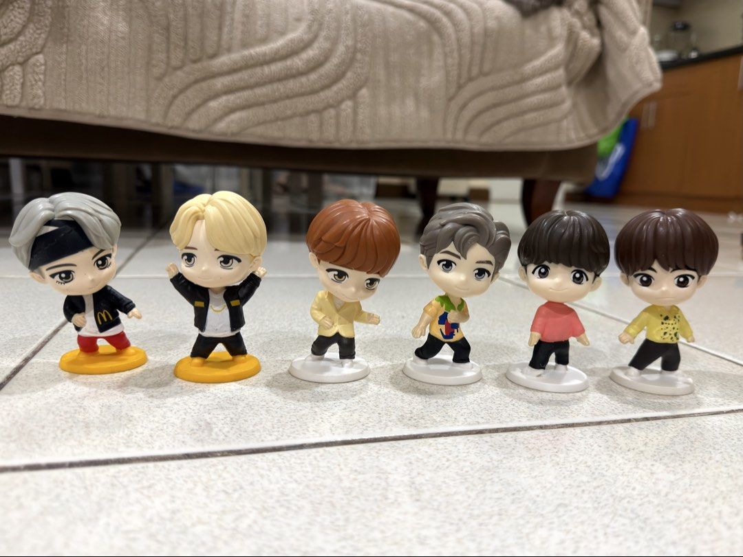 BTS McDonald's Collection Figurines Set (Category: Designer & Blind Box Toys) located in Antipolo. Submitted by kzees (Listing ID 1448491807, Image 2). Description: - No box and cards - Sold as set only What you see is what you get..