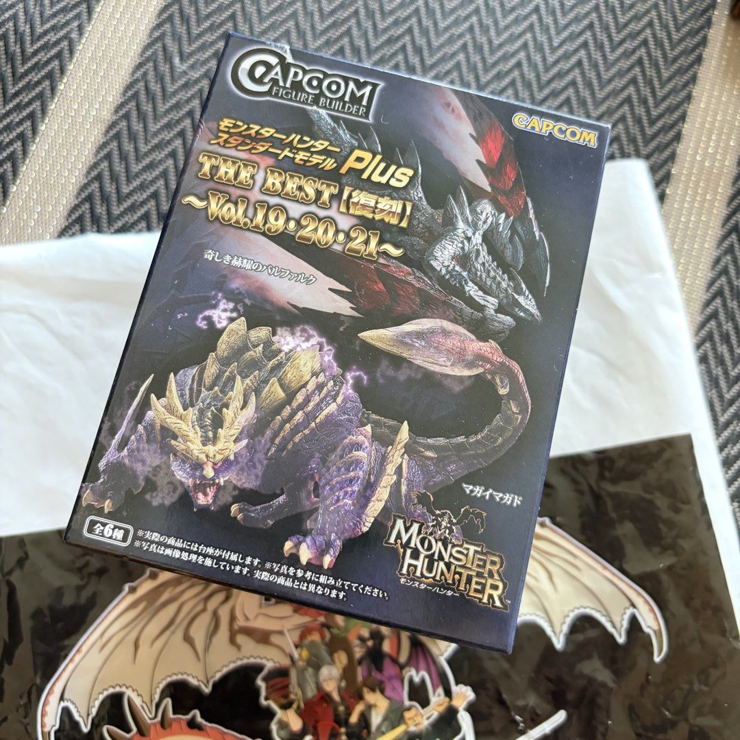 由 fashionv (刊登 ID 1448530404，圖片 1) 提交，位於 台中市 (Taichung) 的 CAPCOM魔物獵人模型盲盒 Plus THE BEST 復刻版Vol.19、20 、21未拆 (類別：互動遊戲公仔)，說明：全新品 未拆盒 外盒尺寸9x11.5x7cm 另附圖中CAPCOM提袋一只。