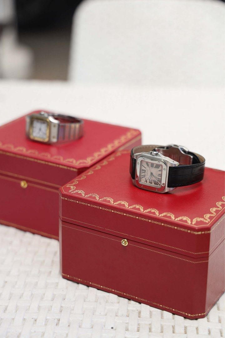 Cartier Santos 100 M/XL (Category: Luxury Watches) located in Quezon City. Submitted by grailtimebyjmcu (Listing ID 1448535301, Image 3). Description: Cartier Santos 100 M & XL Available! Complete Sets Box, papers, manuals 2019 yr. model Both M and XL available 270k for M 290k for XL .